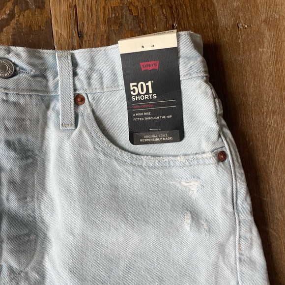 NWT Levi's Women's Premium 501 Original Shorts size 28 - Picture 6 of 7